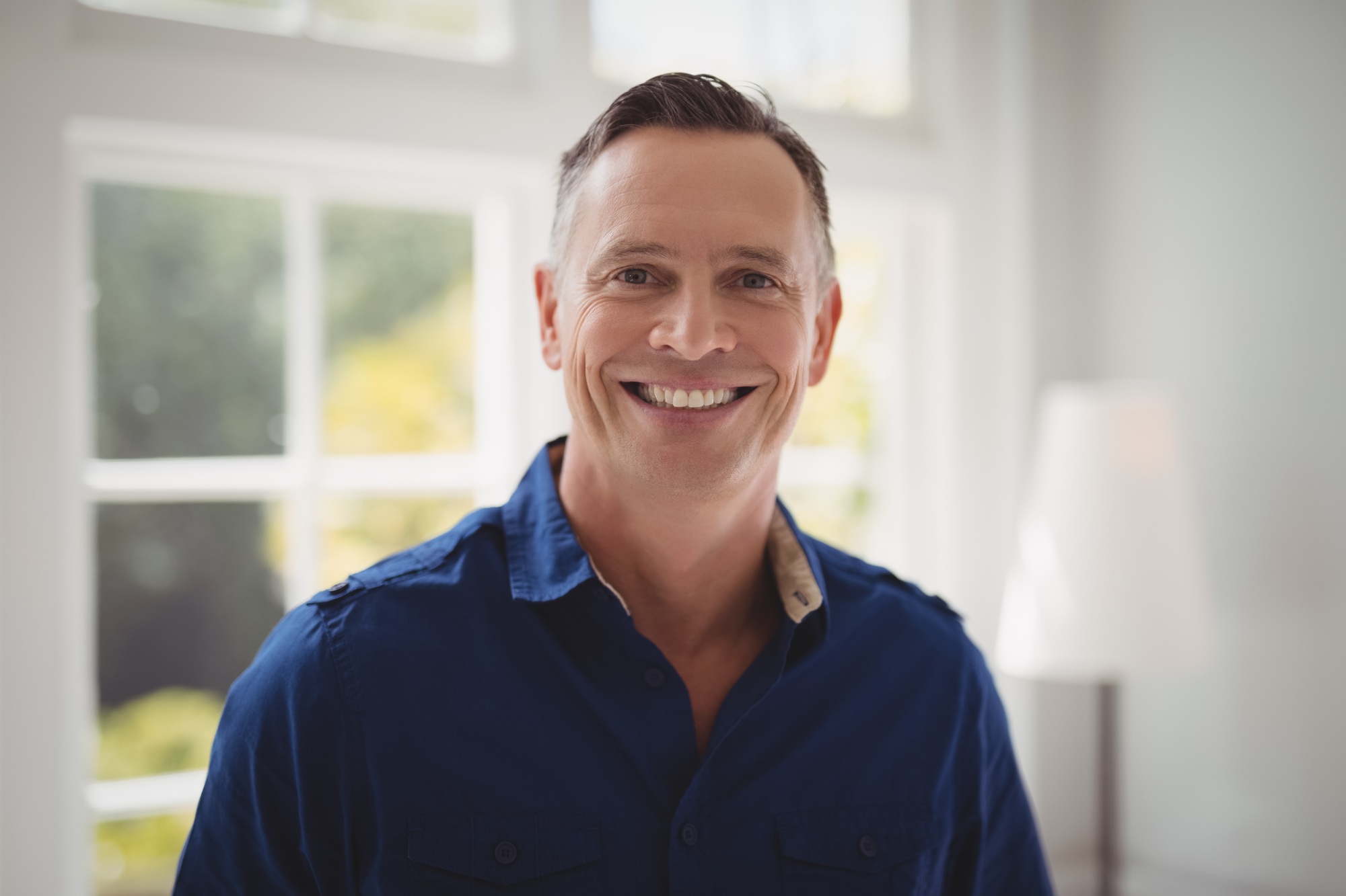 Portrait of happy man